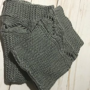 Grey Cable Knit Boot Cuffs Fall fashion